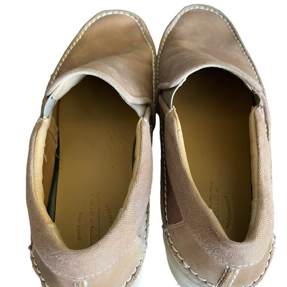 Sebago Ryde Slip On Taupe Leather Men’s Shoes Size 11 - Picture 7 of 10